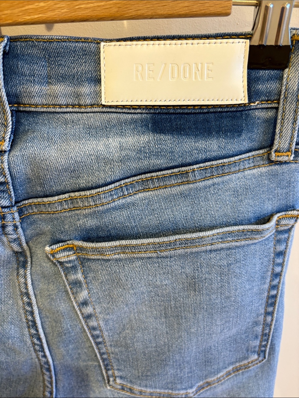 Re/Done Light Blue Skinny Jeans - Picture 4 of 4